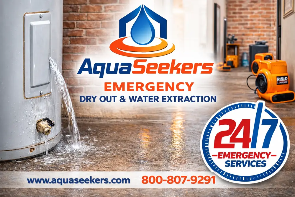 AquaSeekers emergency dry out and water extraction with 24/7 emergency services